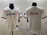 Men's Houston Astros Team Big Logo White 2025 City Connect Limited Stitched Jersey,baseball caps,new era cap wholesale,wholesale hats